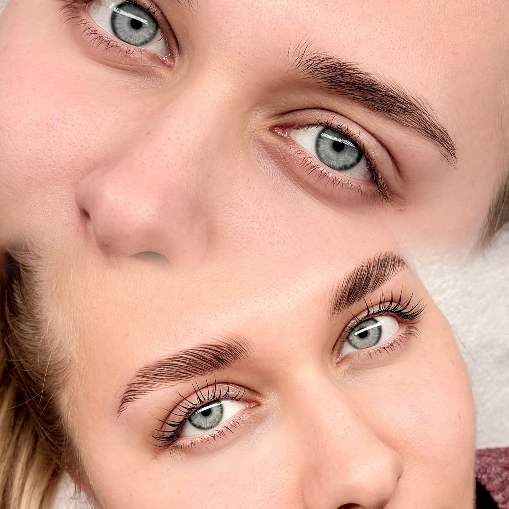 Wimpernverlängerung Prozess